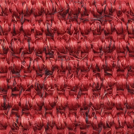 Sisal Läufer - Rot - 0,90 Breit
